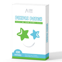 Acne Patch Pimple Patch, Star-Shaped Pimple Patch, Hydrocolloid Acne Stickers Acne Patch, 108 Dots Patches Acne Absorbing Cover Patch for for Acne Blemish, Pimples, Whiteheads, Zit,12Mm & 8Mm
