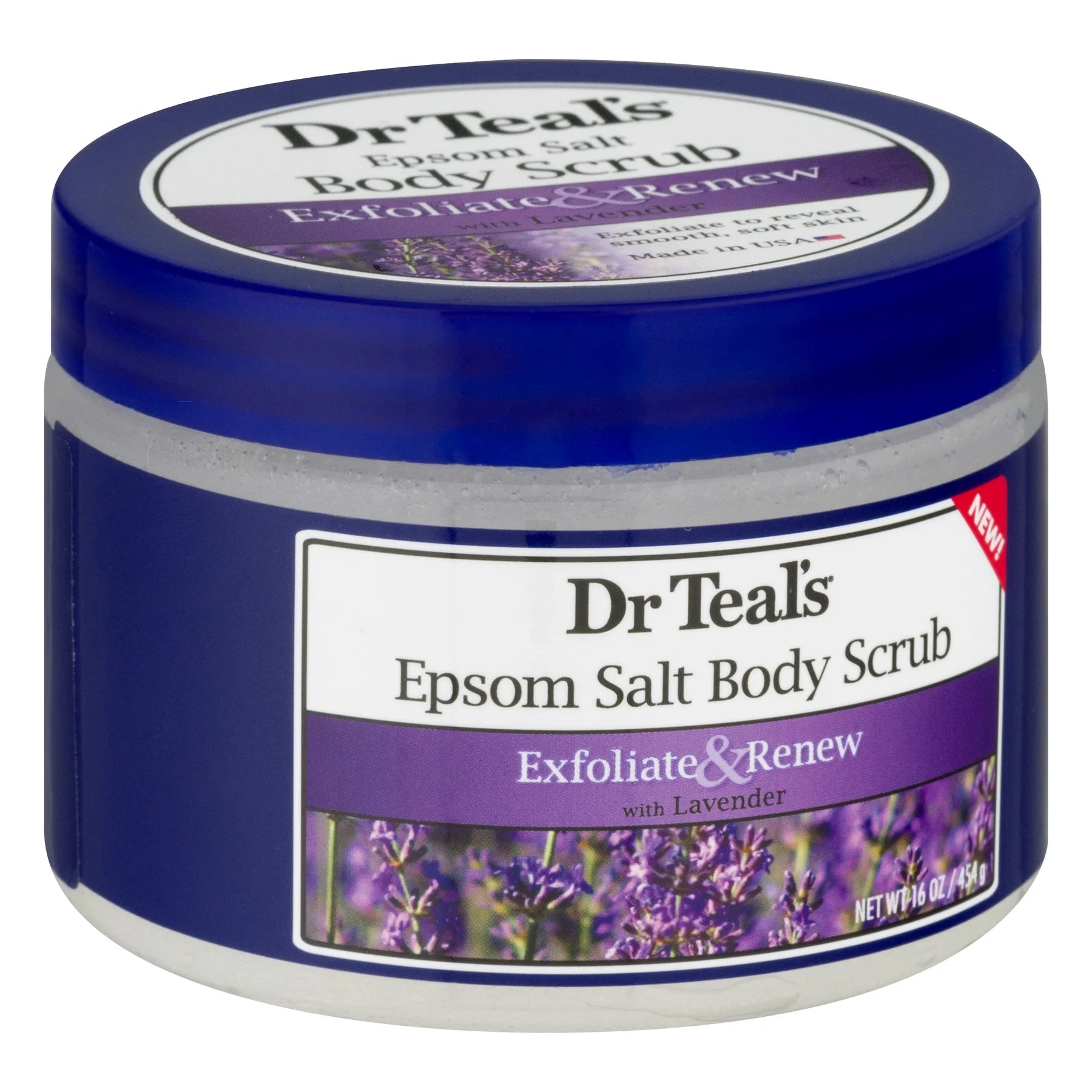 Exfoliate & Renew Lavender Epsom Salt Body Scrub, 16 Oz (Pack of 2)