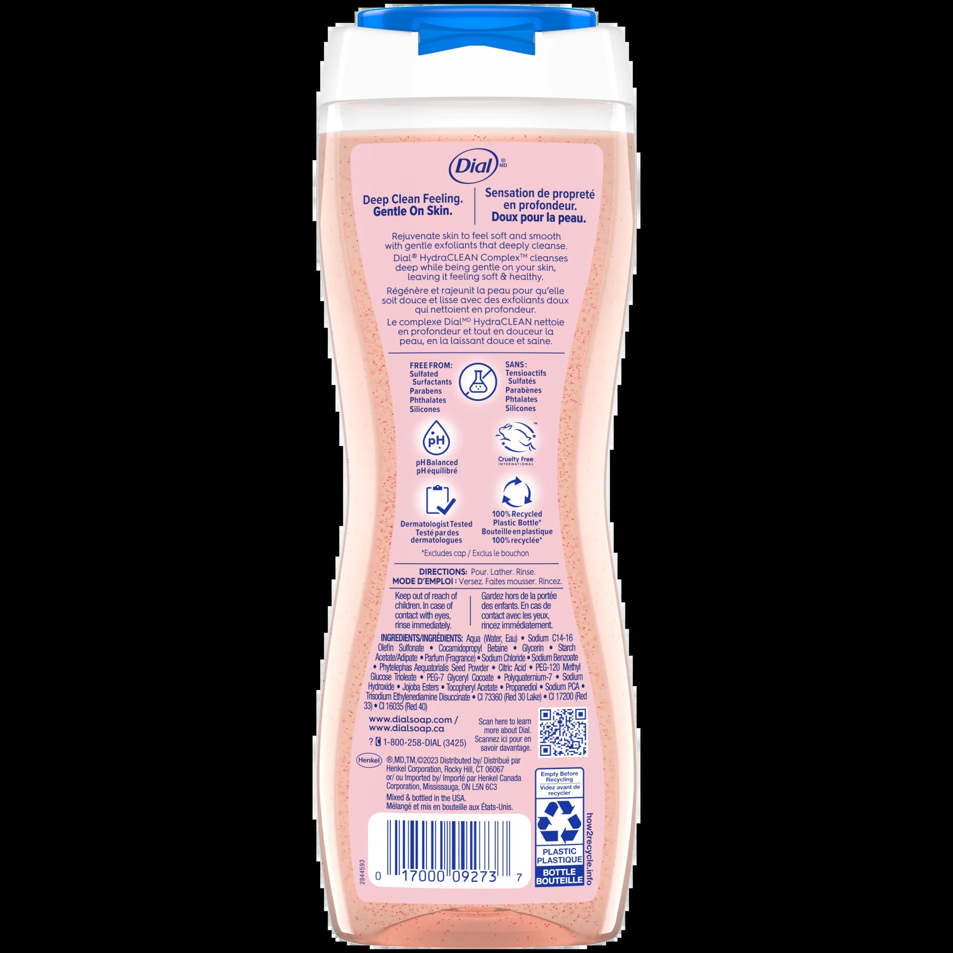 Body Wash, Exfoliate & Restore Himalayan Salt, 16 Fl Oz