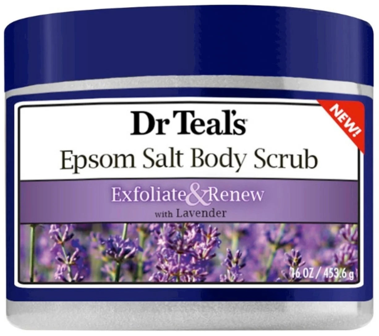 Exfoliate & Renew Lavender Epsom Salt Body Scrub, 16 Oz (Pack of 2)