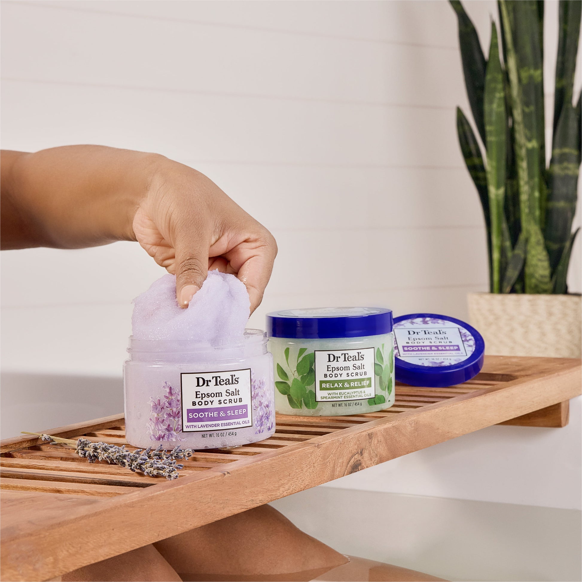 Exfoliate & Renew Lavender Epsom Salt Body Scrub, 16 Oz