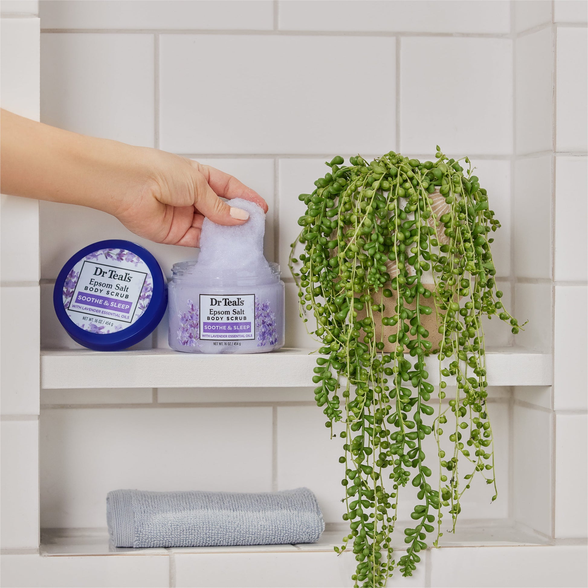 Exfoliate & Renew Lavender Epsom Salt Body Scrub, 16 Oz