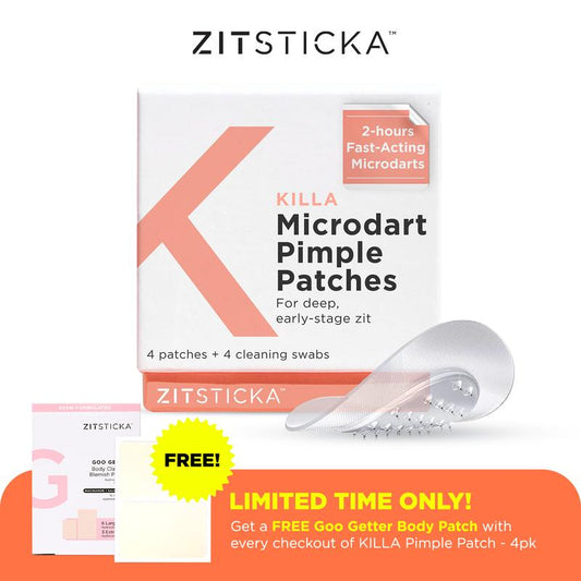 Zitsticka KILLA Kit Microdart Pimple Patches for Sensitive Skin - Dermatologist Tested Skin Care