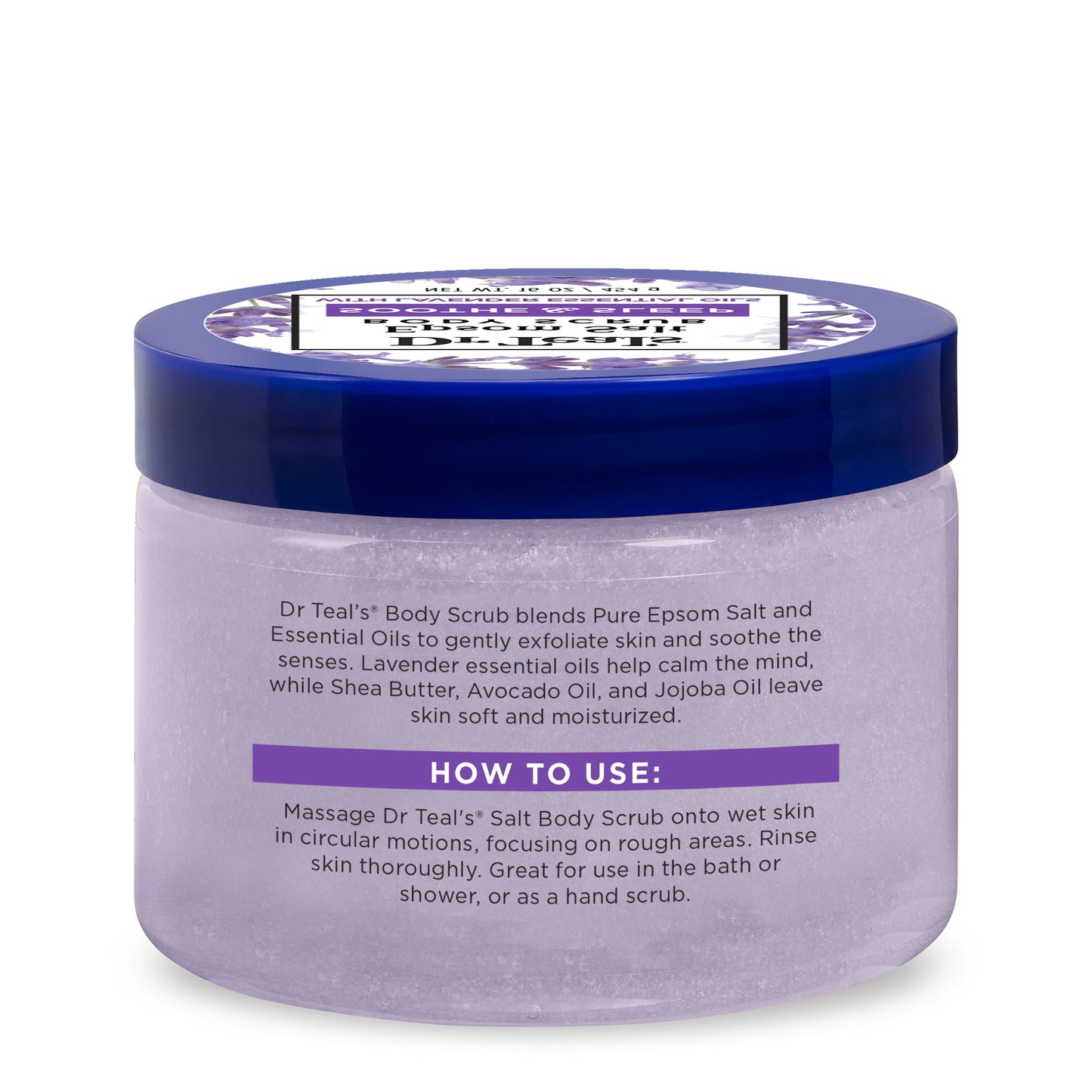 Exfoliate & Renew Lavender Epsom Salt Body Scrub, 16 Oz
