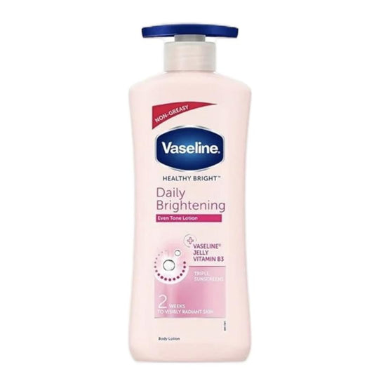 Vaseline Daily Brightening Lotion Moisturizer, 600 Ml, for Glowing Skin, with Vitamin B3, Skin Repair Skin Care Enriched Dry