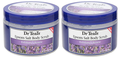 Exfoliate & Renew Lavender Epsom Salt Body Scrub, 16 Oz (Pack of 2)